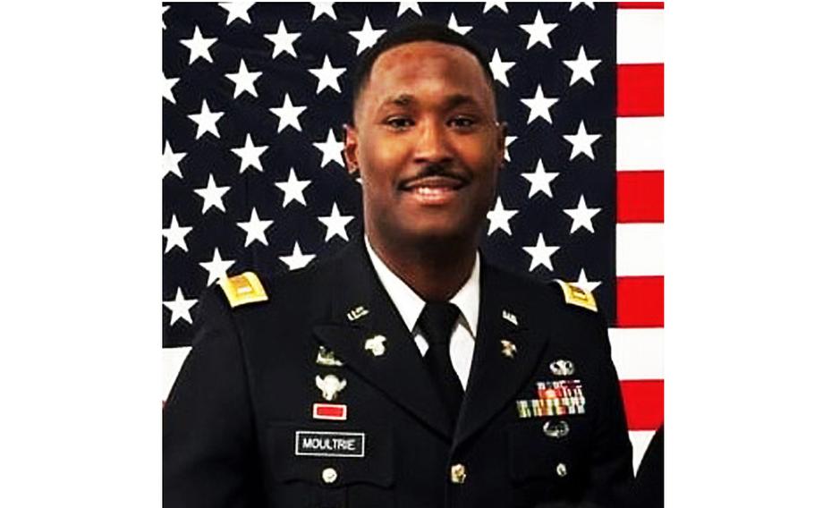 Army First Lt. Brandon Keyon Moultrie, 28, died May 5, 2024, in Fairbanks, Alaska, after being shot outside a bar the day before.