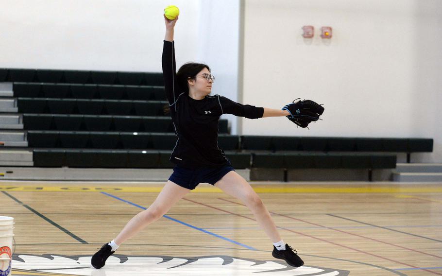 Alyssa Marrero is one of two right-handed pitching options with the same first name, Alyssa Singletary being the other, for Robert D. Edgren's softball team.