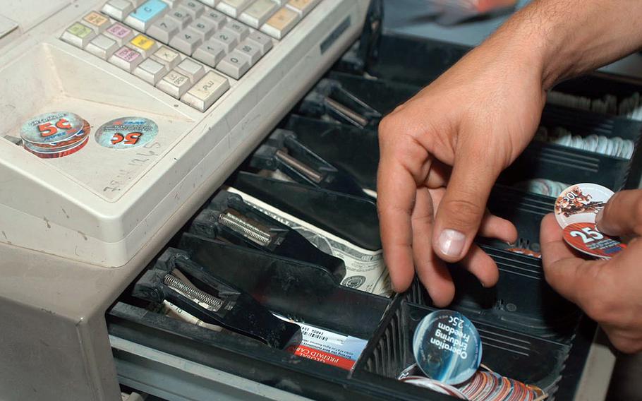 The few Army and Air Force Exchange Service stores that are still open on bases in Afghanistan are encouraging people to turn in or use their paper coins, or pogs, as the U.S. continues its pullout from the country. AAFES began issuing the cardboard coins in November 2001 at exchange stores in Afghanistan. 