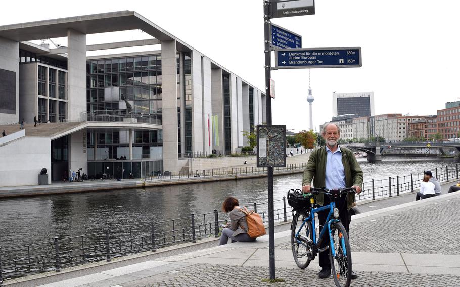 Former politician and avid cyclist Michael Cramer led the push to create the Mauerweg and keep the Wall from fading into history. 