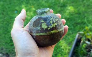 This object recovered recently by a snorkeling U.S. airman in northeast Japan turned out to be a World War II-era Japanese grenade.