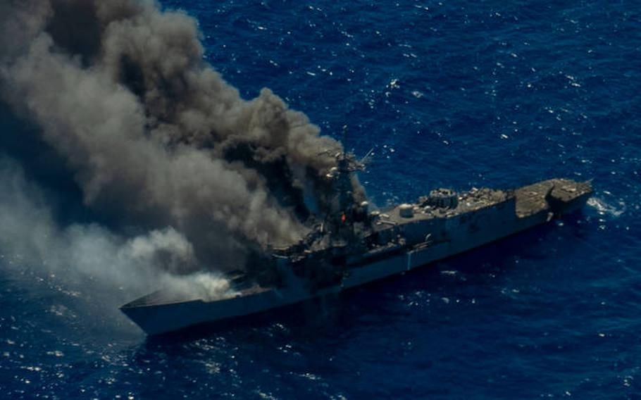 The Navy and Marine Corps conducted long-range maritime strikes in the Hawaiian Islands Operating Area during a “sinkex” (sinking exercise) on the decommissioned guided missile frigate formerly known as USS Ingraham on Sunday, Aug. 15, 2021.