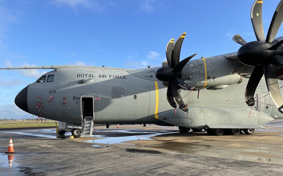 The British Royal Air Force will be conducting training, using an Airbus A-400M Atlas, at Camp Roberts and Fort Hunter Liggett over the coming weeks.