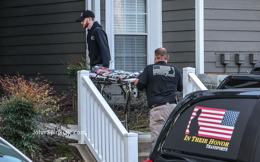 In Their Honor Transports provided services for a man who was fatally shot at the Gables Mills Apartments off Akers Mill Road in the Cumberland area of Cobb County.