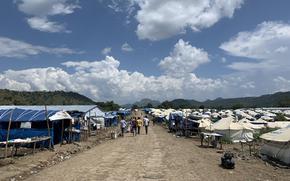 A refugee camp where both Sudanese and Eritrean refugees have been attacked, killed and kidnapped for ransom by local gunmen. (MUST CREDIT: Katharine Houreld/The Washington Post)
