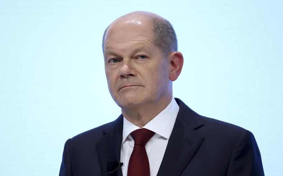 German Chancellor Olaf Scholz is making his first visit to Washington since taking office Dec. 8 and will meet President Joe Biden at the White House on Monday.