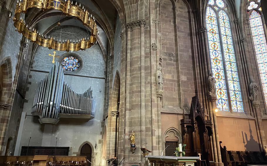 The Church of Saints Peter and Paul in Wissembourg, France, dates from the 13th century.