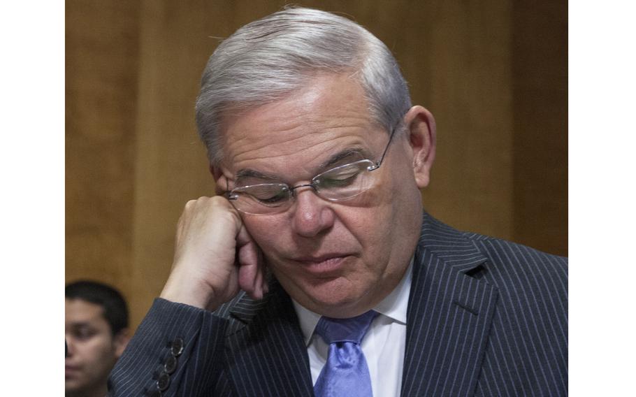 Sen. Bob Menendez, D-N.J., at a Capitol Hill hearing in 2015.
