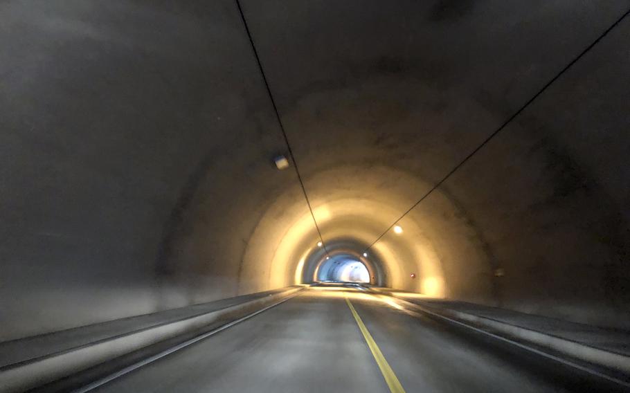 The Futamisugita tunnel in Nago, Okinawa, is pictured on Wednesday, May 31, 2023. 