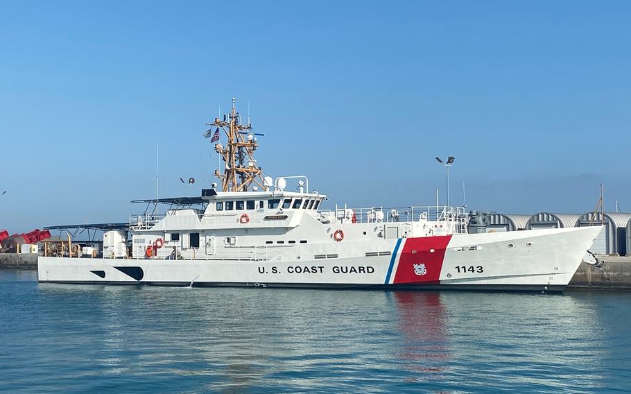 The U.S. Coast Guard cutter Frederick Hatch, seen here at Key West, Fla., Feb. 9, 2021, is one of the service's newest fast-response vessels. 