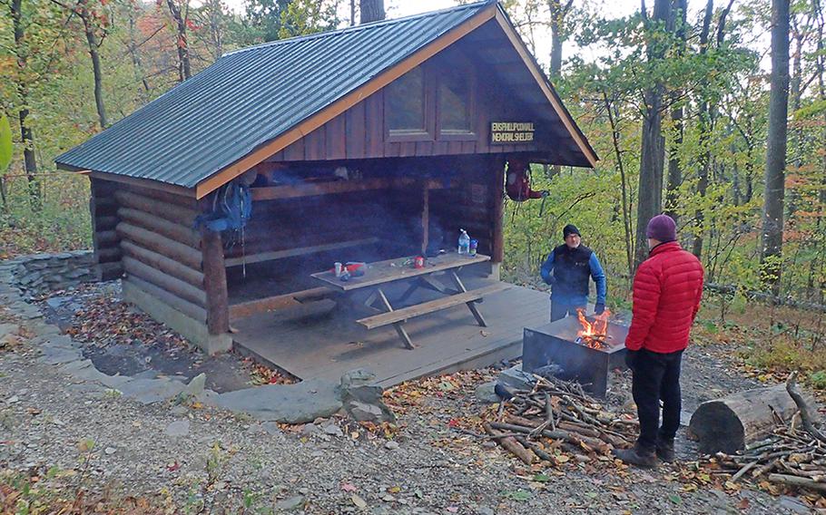 The Ensign Cowall Memorial Shelter is one of several shelters along the Appalachian Trail in Maryland.