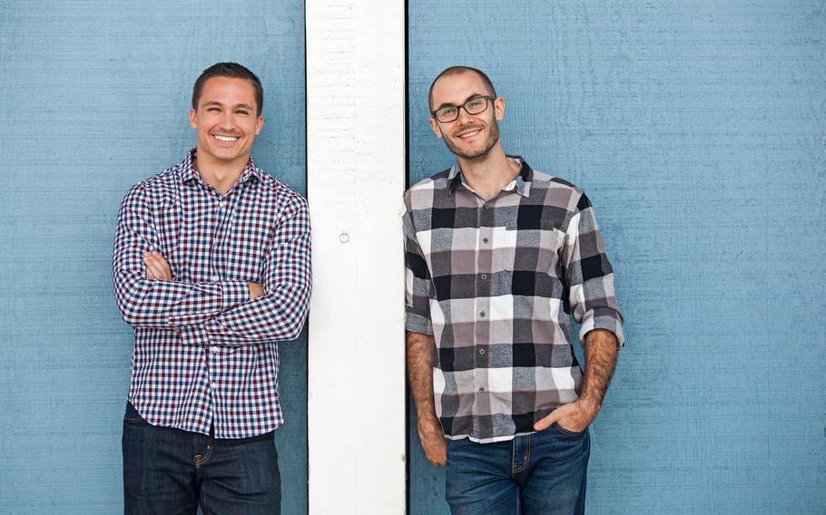 The discovery of a cheap flight to Milan in 2013 inspired the creation of the company Scott’s Cheap Flights, founded by Scott Keyes, right. Keyes shares his finds with other travelers through the business. Also pictured: the company’s CEO Brian Kidwell, left.