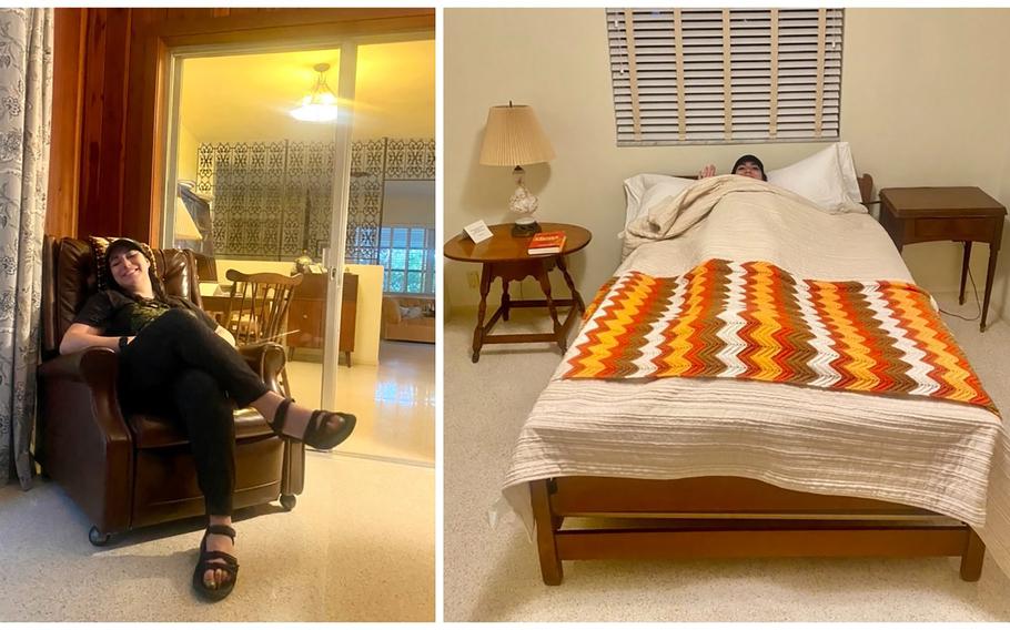 While staying at the Jack Kerouac House of St. Petersburg, Tampa Bay Times reporter Gabrielle Calise sat in the writer’s former armchair and tried to sleep in his old bed. (The bed in the writing room is more comfy.)