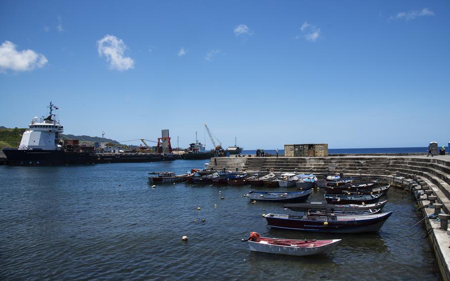 The Seacor Lee visits Basco Sea Port on Batan Island, Philippines, May 5, 2024. The U.S.-flagged support vessel delivered aviation fuel for the Balikatan exercise. 