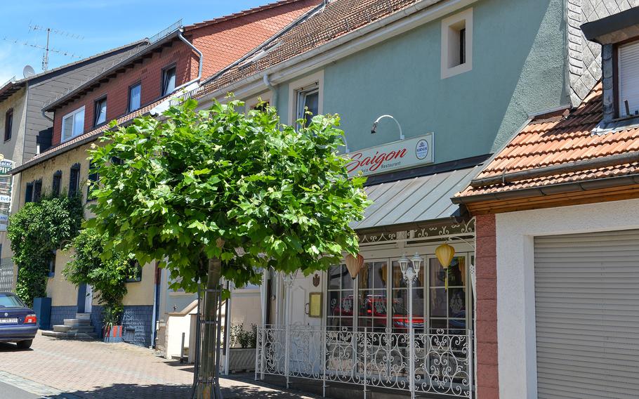 The Saigon Asia Restaurant in Baumholder, Germany, July 12, 2022. In the 1970s, the building housed a bar called Orient Club, and was frequented by American service members. 