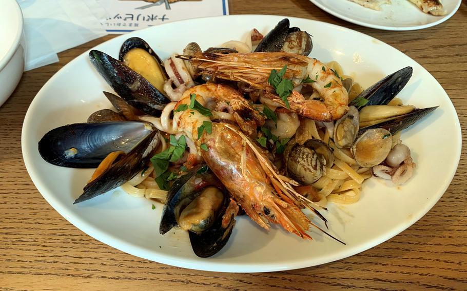 Even though Pizzeria Gelateria Razzo in Yokohama, Japan, is best known for its pizza, the pasta is equally great. The linguine with seafood arrived perfectly al dente, and the tomato sauce tasted fresh and complex at the same time.