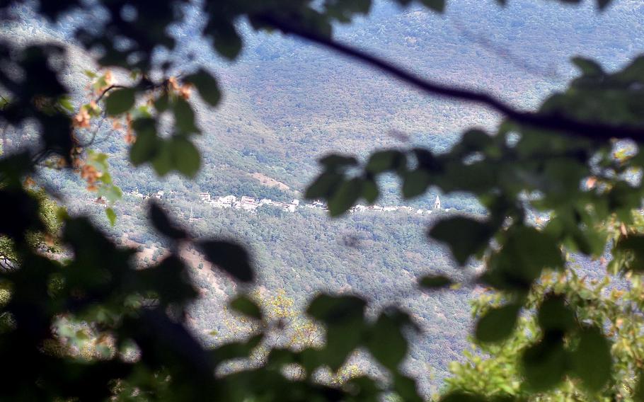 The town of Mezzomonte offers a rare glimpse of civilization on Italy's Gor Nature Trail, which runs between Budoia and Polcenigo.