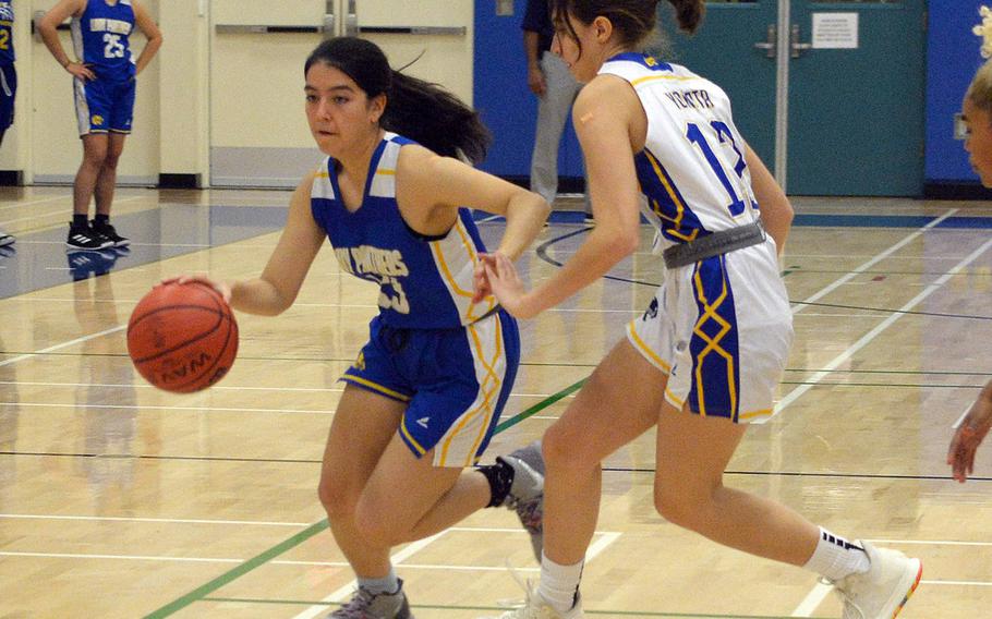 Senior Keiya Carlson is Yokota's lone returner; Madison Van Gorder is a transfer from Kadena.