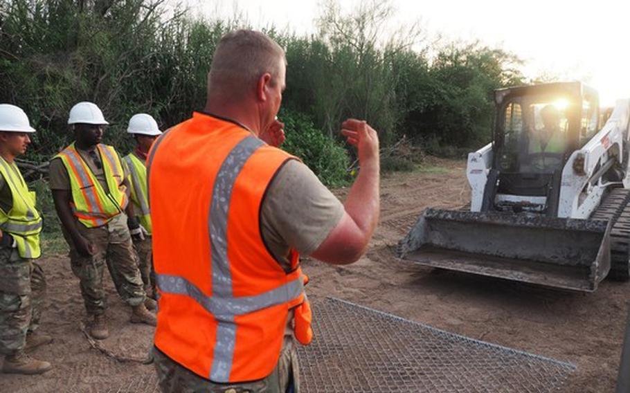 Texas National Guard troops have begun to clear land for construction of a border wall under the direction of Gov. Greg Abbott. About 60 of the more than 1,000 troops deployed on state orders are working on the border wall. The majority of troops are supporting the Department of Public Safety.