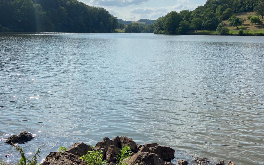 The Ohmbachsee between Schönenberg-Kübelberg and Gries in Germany.