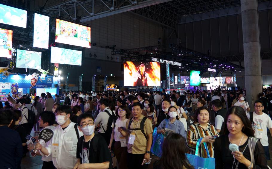 Attendees turned out in droves for business and professional day at The Tokyo Game Show in Chiba, Japan, on Sept. 21, 2023.
