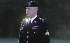 FILE - Army Sgt. Bowe Bergdahl arrives for a pretrial hearing at Fort Bragg, N.C., Jan. 12, 2016. A federal judge on Tuesday, July 25, 2023, vacated the military conviction of Bergdahl, a former U.S. Army soldier who pleaded guilty to desertion after he left his post and was captured in Afghanistan and tortured by the Taliban. (AP Photo/Ted Richardson, File)