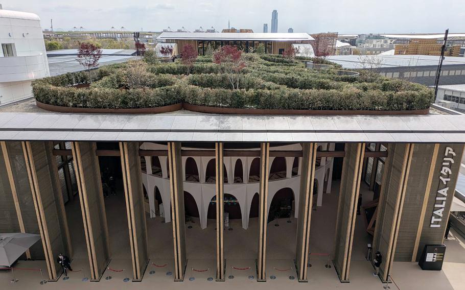 The Italy Pavilion at World Expo 2025 in Osaka, Japan.