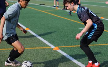 Jose Rivera, left, Osan’s leading goal scorer last season with five, returns to the Cougars along with Luigi Nasci.