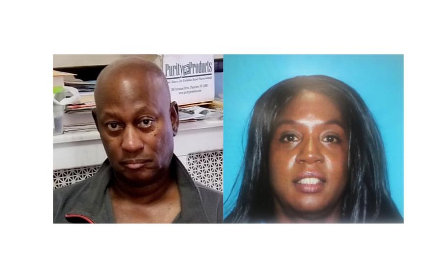 Side by side image of Massachusetts State Trooper David L. Green and Air Force veteran Ramona Cooper, who were both fatally shot by a suspected gunman in Winthrop.