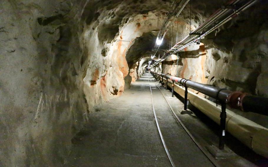 A tunnel inside of the Red Hill Underground Fuel Storage Facility as seen on Jan. 26, 2018. The Underground Fuel Storage Facility at Pearl Harbor is a national strategic asset that provides fuel to operate in the Pacific.