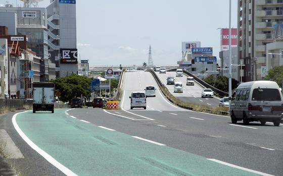 A U.S. Marine was arrested following a hit-and-run crash on Route 58 in Naha, Okinawa, May 25, 2025.