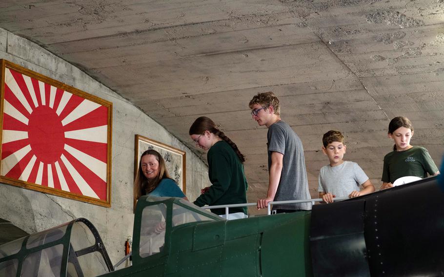 Guests tour the Zero Hangar.