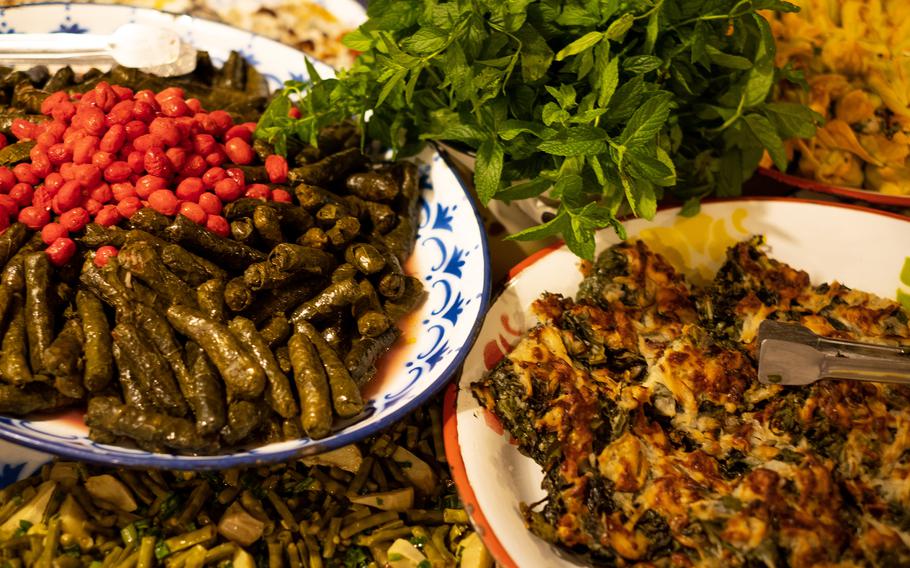 Step into the kitchen at Asma Yapragı for pyramids of Mediterranean-and-Turkish dishes.