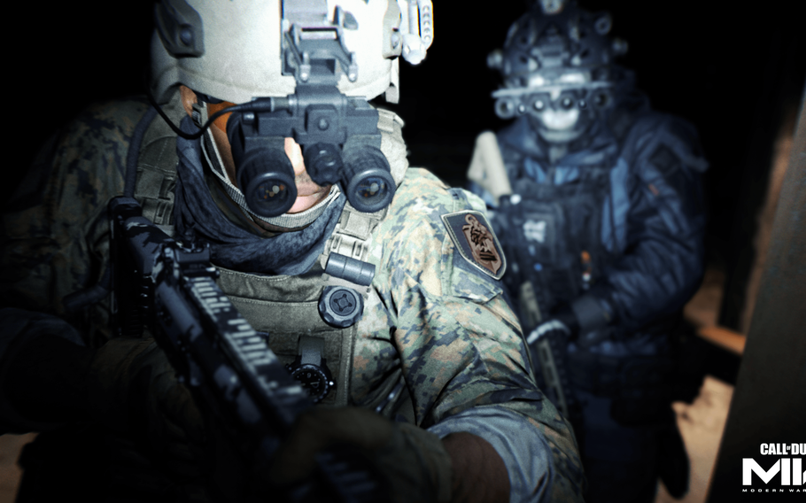 A cutscene from Call of Duty: Modern Warfare 2.