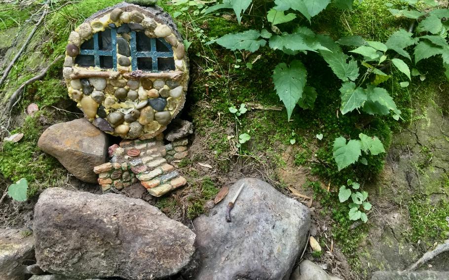 A mini dwelling created by Therese Ojibway, perfect for a fairy or hobbit. 