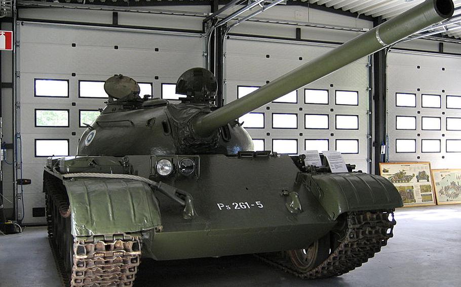 A T-54 tank at the Parola Armoured Vehicle Museum in Finland. 