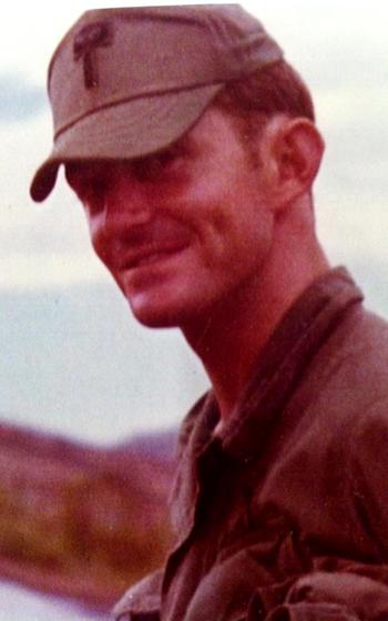 An old photo of 1st Lt. James Matchin during the Vietnam War
