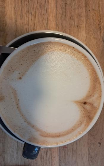 The chai lattes at Rada in Heidelberg, Germany, are made with David Rio chai powder. Coffee beans used there are sourced primarily from Central and South America and ground at the roastery beside the Venezuelan restaurant. 