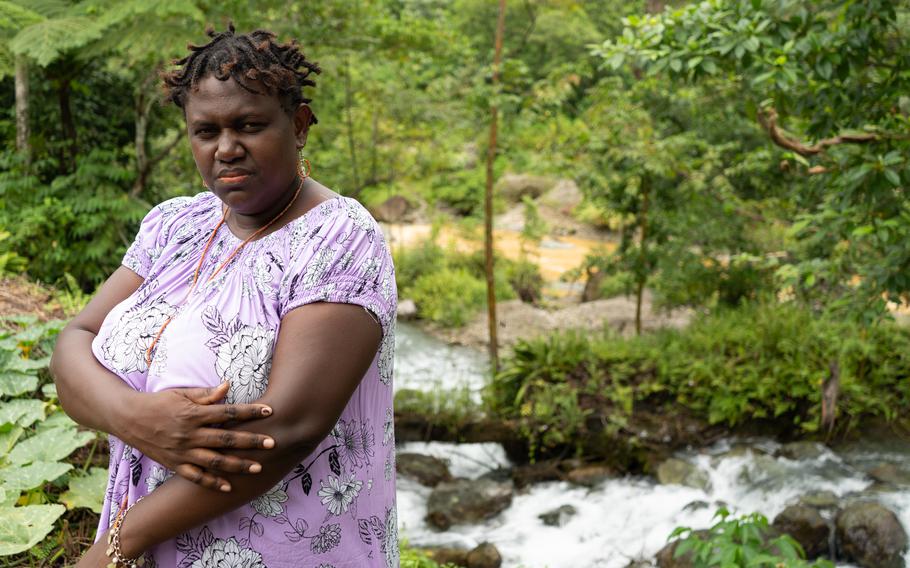 Theonila Matbob is a member of Bougainville’s local legislature and a traditional landowner for the area downstream of Panguna. She and other villagers have sued Rio Tinto over environmental damage caused by the mine. 