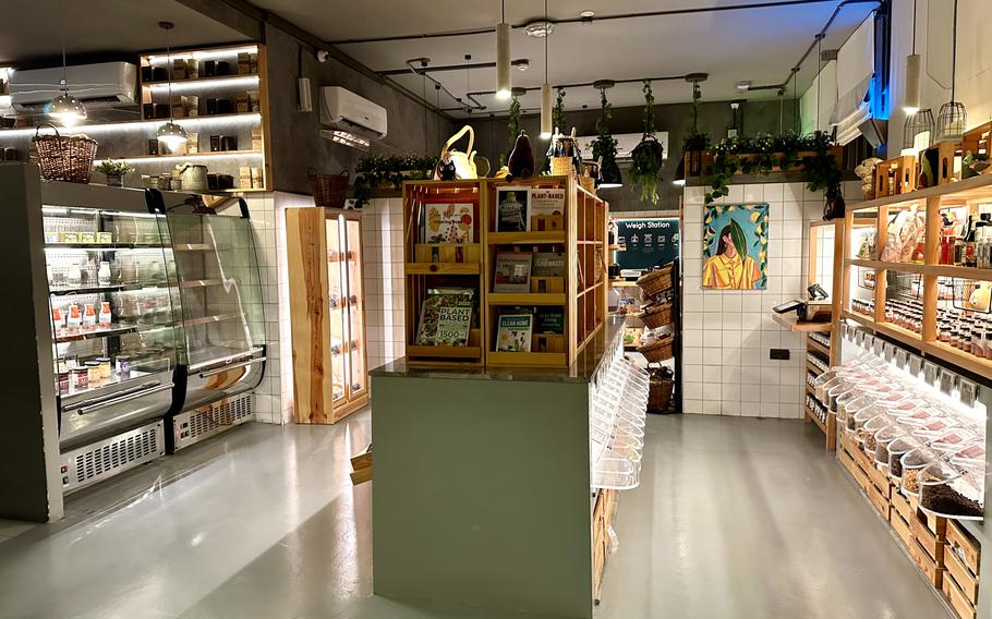 Petiole also has a grocery store beneath the cafe, where patrons can find ceramics, books and healthy snacks.