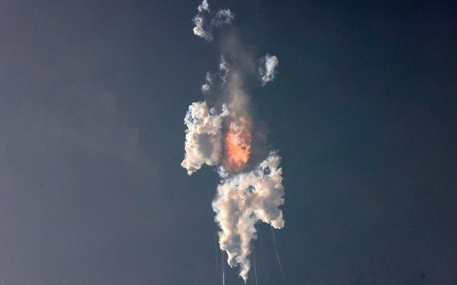 SpaceX launched its mega rocket Starship but lost both the booster and the spacecraft in a pair of explosions minutes into the test flight on Nov. 18, 2023.