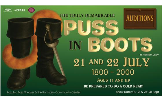 A flyer advertising auditions for a stage play.