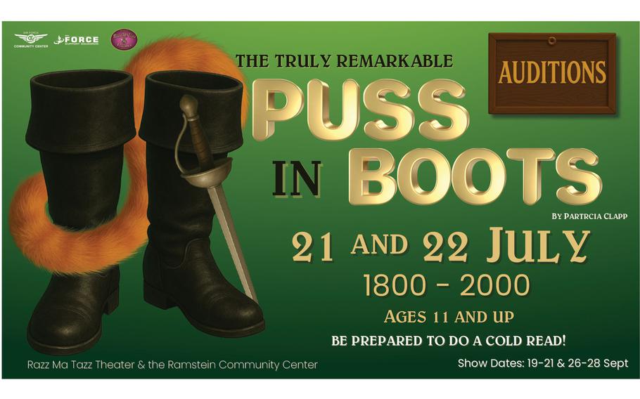 A flyer advertising auditions for a stage play.