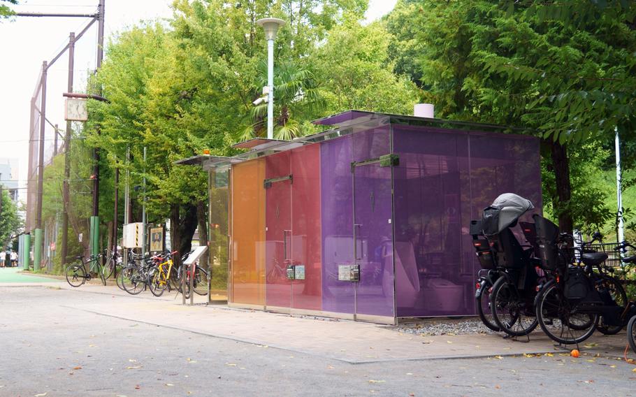 New public toilets at Yoyogi Fukamachi Mini Park in central Tokyo are transparent. There, you’ll find users nervously opening the doors to see how the bathrooms work.