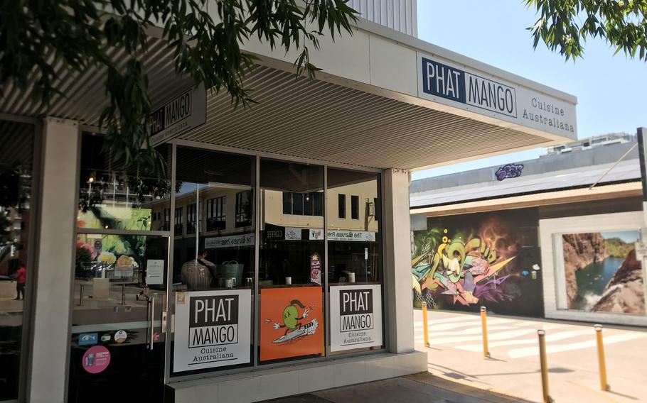 Phat Mango, an eatery in Dawin, Australia, started by English chef Martin Bouchier, serves food made only with local ingredients. That includes kangaroo and crocodiles. 
