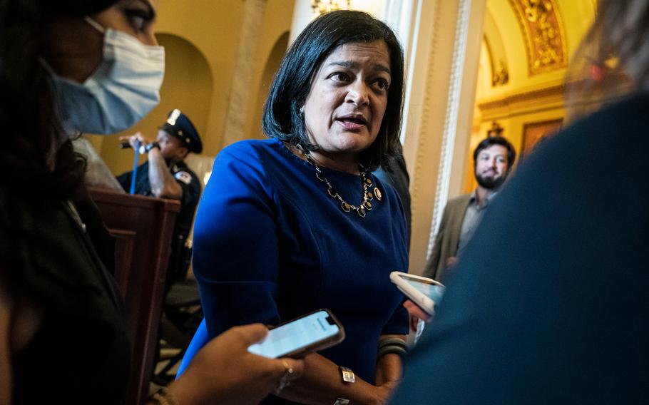 Rep. Pramila Jayapal (D-Wash.), chairwoman of the Congressional Progressive Caucus, has had her leadership called into question after the release of a letter that was drafted in July. 