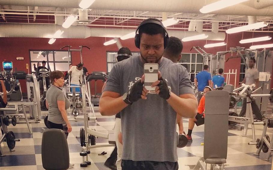 Federal prosecutors accuse William Rich, shown here in a gym selfie originally shared on Instagram in 2016, of falsely claiming to be a paraplegic and receiving more than $1 million in fraudulent compensation. If convicted, Rich faces up to 30 years in prison.