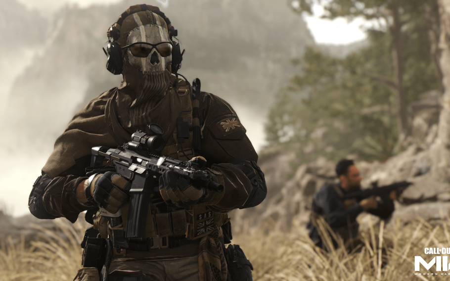 A screenshot from one of the cutscenes in Call of Duty: Modern Warfare 2.