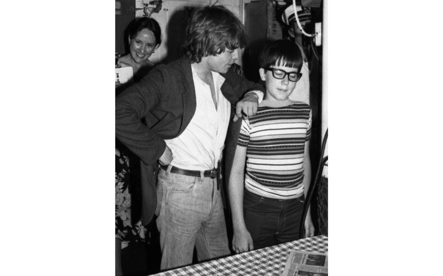 Actor Mark Hamill visits the USS Hammond at Yokosuka Naval Base, Japan, in June 1978.