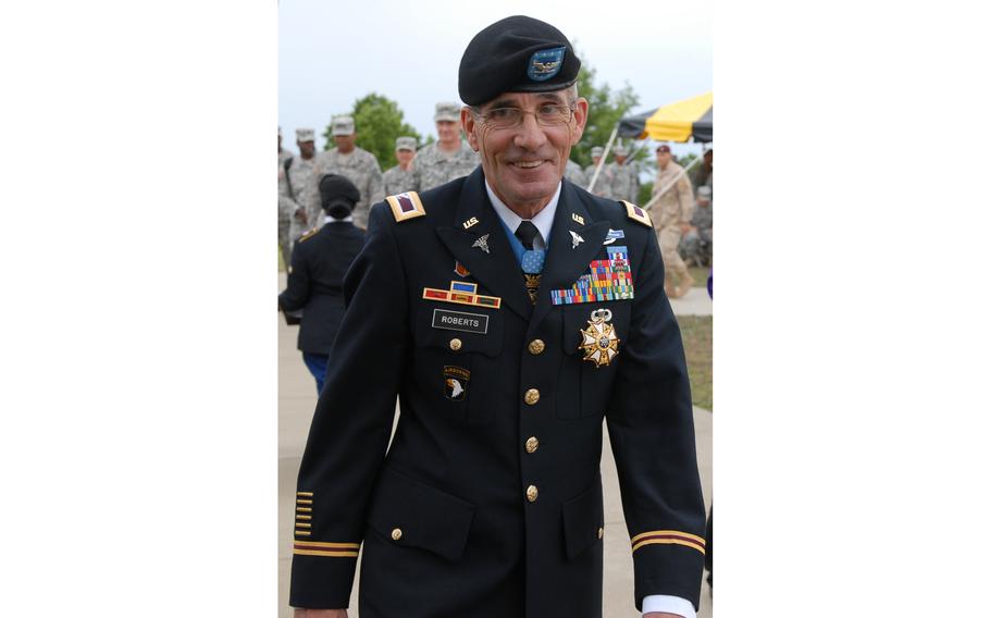 The Ohio National Guard Armory located in Lebanon will be renamed after Medal of Honor recipient Col. Gordon Roberts, pictured here upon his retirement in May 2012.